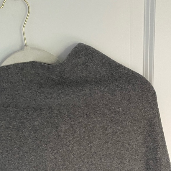 New! Red Envelope 100% cashmere Poncho dark gray nwot 47128 - Picture 11 of 16